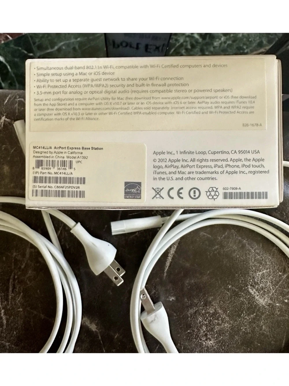 2x Apple AirPort Express 2nd Gen A1392 AirPlay 2 Wireless Router Box Cords used